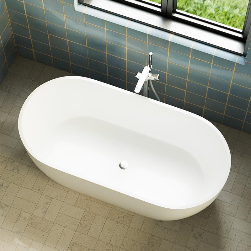 DB8810-1 Easy Repair Big Size  Colorful Solid Surface Freestanding Bathtub