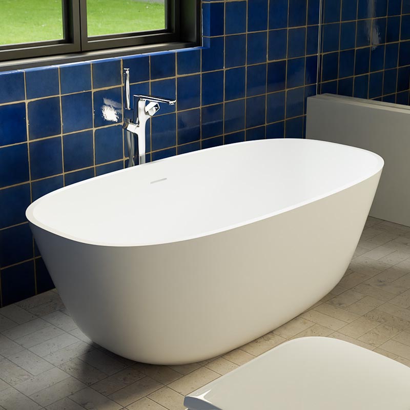 DB8823-1 European Design Pure Acrylic Solid Surface Freestanding Bathtub for Adults