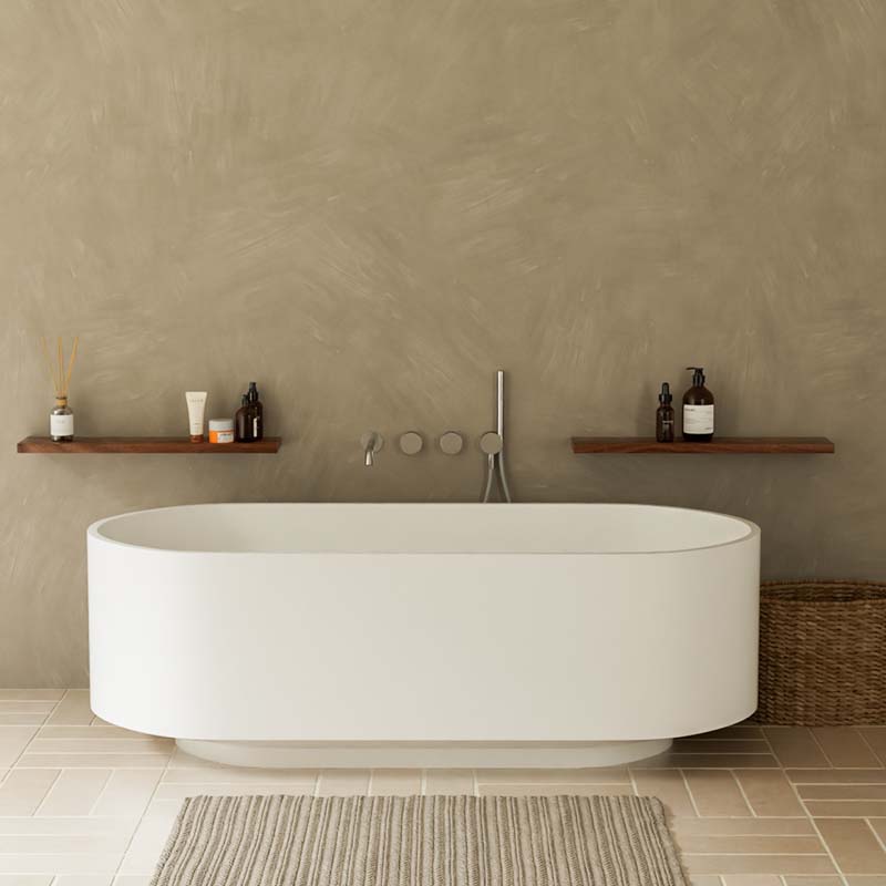 DB8702-1 White Acrylic  Freestanding Indoor Stand Alone Hot Tub for Home or Hotel Bathroom