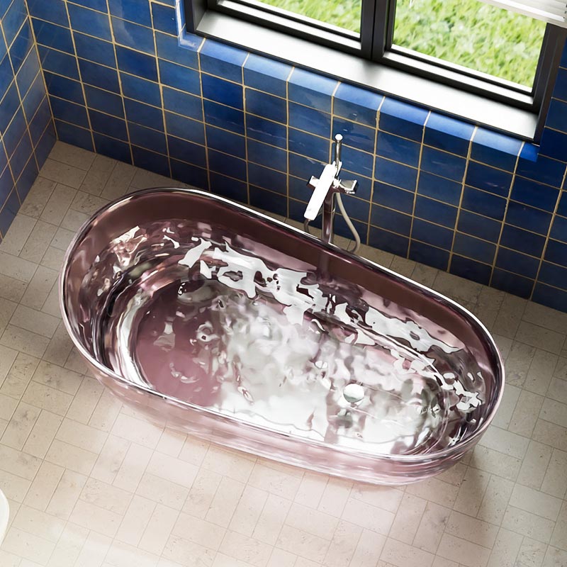 DB8828  Solid & Durable Freestanding Transparent Resin Bathtubs