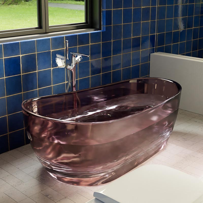 DB8828  Solid & Durable Freestanding Transparent Resin Bathtubs