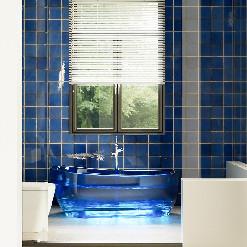 DB8828  Solid & Durable Freestanding Transparent Resin Bathtubs