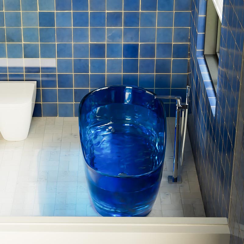 DB8828  Solid & Durable Freestanding Transparent Resin Bathtubs