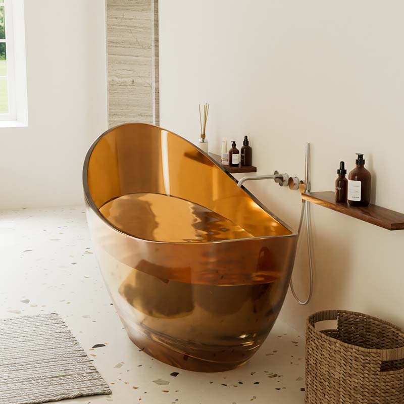 DB801 Commercial-Grade Resin Bathtub | Eco-Friendly Design