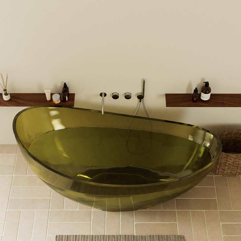 DB801 Commercial-Grade Resin Bathtub | Eco-Friendly Design