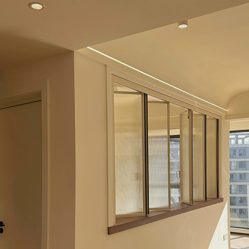 FA50 Space-Saving Folding Windows - Smooth Aluminum Frames