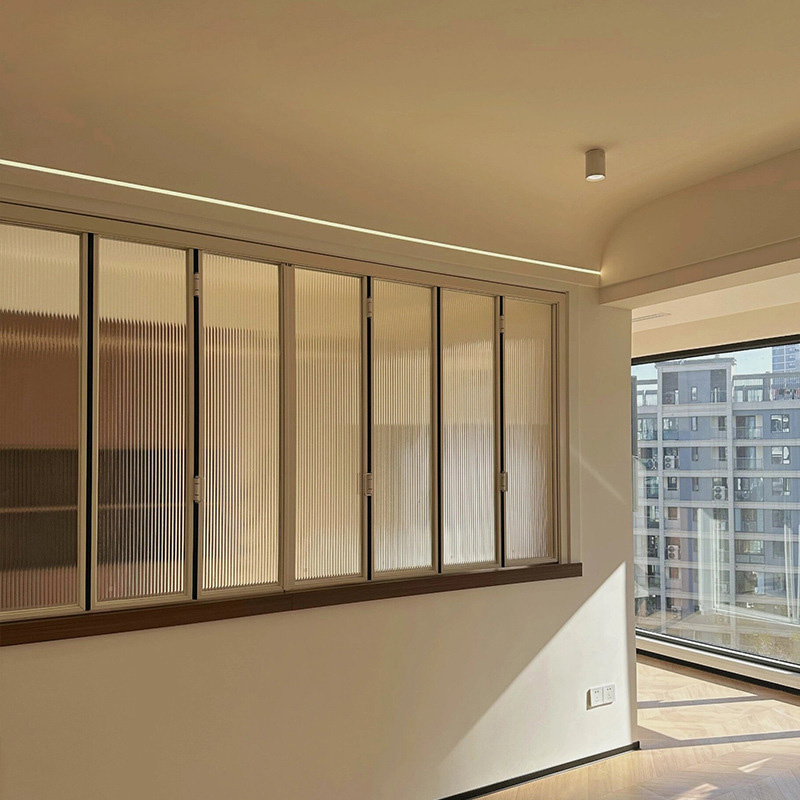 FA50 Space-Saving Folding Windows - Smooth Aluminum Frames