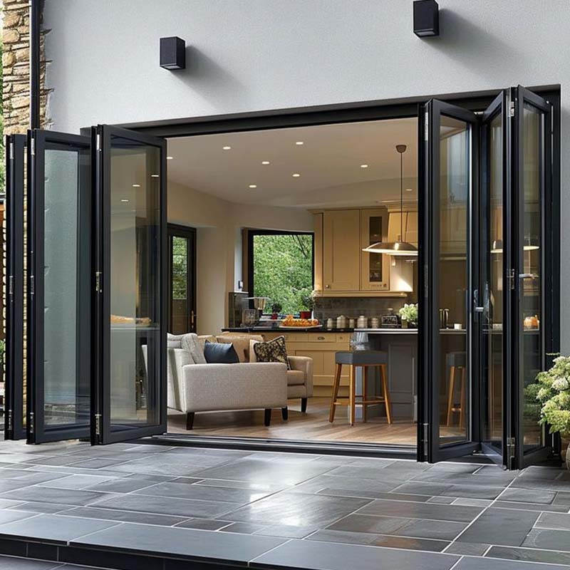 AFD70 Silent Aluminum Folding Doors - Thermal & Secure