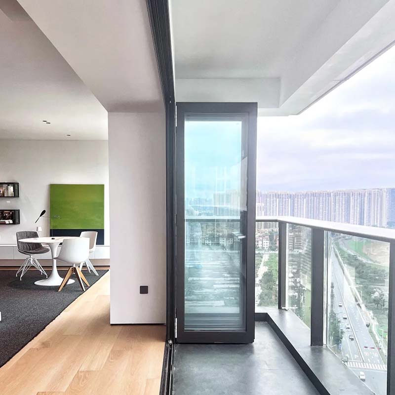 AFD70 Silent Aluminum Folding Doors - Thermal & Secure