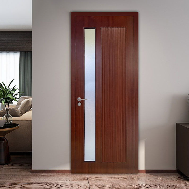 SW91 Luxury Veneer Teak Wood Doors - Eco & Soundproof