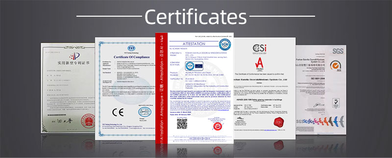 CA4-7 Aluminum Casement Windows With Double Glazed