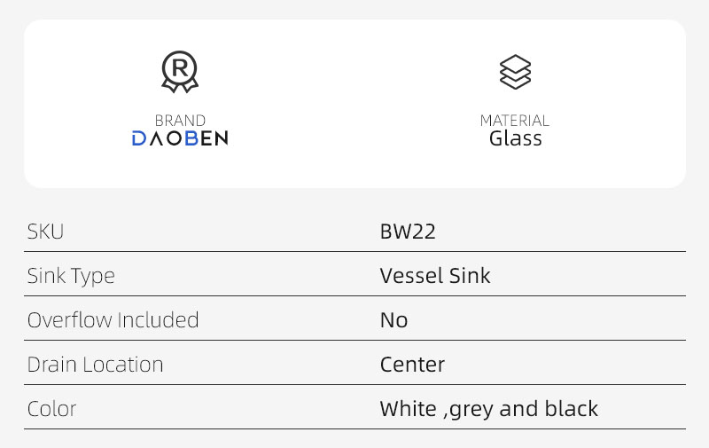 BW22 Glass Vessel Sink In Bathroom BW22 Glass Vessel Sink In Bathroom