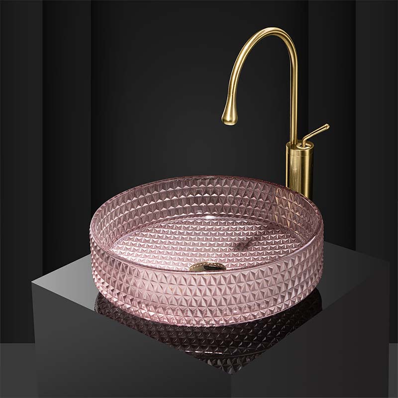 BW24 Glass Vessel Sink For Modern Bathrooms