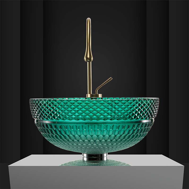 BW26 Tempered Glass Art Vessel Sink