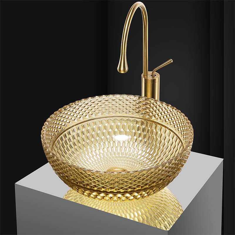 BW26 Tempered Glass Art Vessel Sink